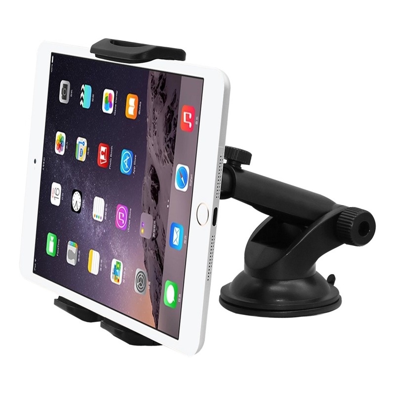 Cangkir Hisap Pemegang Tablet Mobil GPS Braket Kaca Depan Mobil Dudukan Ponsel GM Dashboard Braket untuk 4 ~ 12.9 Inci Layar Dapat Berputar 360 Derajat