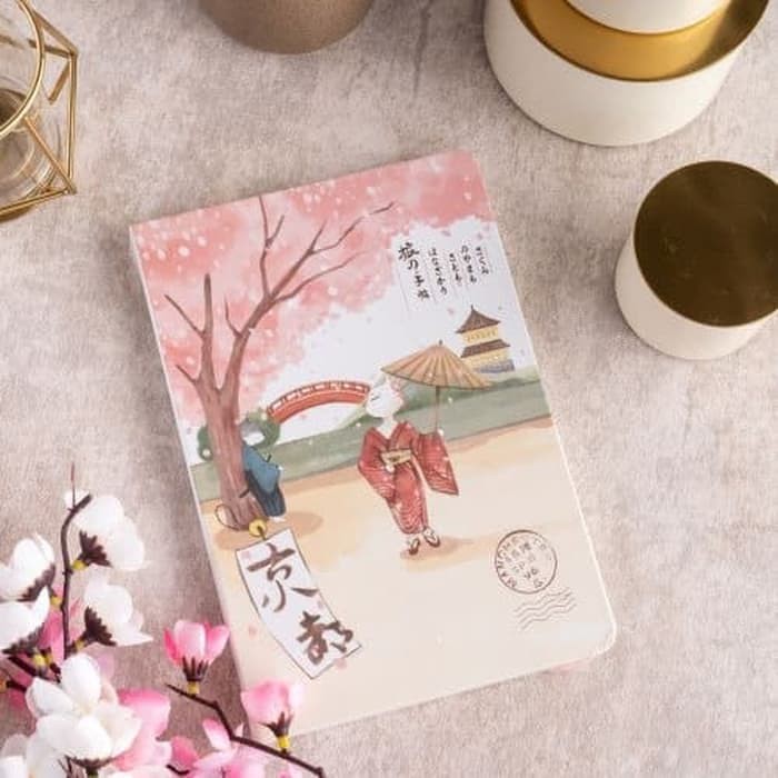 

Terlaris UCHII A5 KISETSU Notebook Japanese Painting | Buku Catatan Hard Cover - HARU - Spring