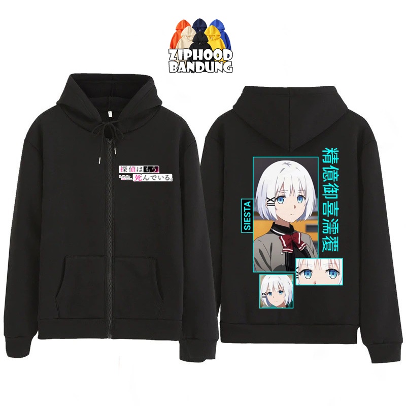 ZIPHOOD BANDUNG - Jaket Hoodie Zipper Anak Laki Laki Anime TANTEI WA MOU Siesta