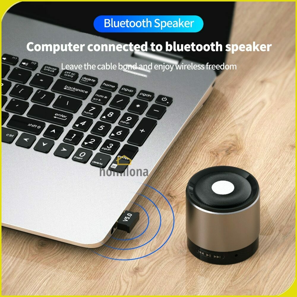 Mini Bluetooth 5.0 Receiver Dongle - ROVTOP ROV-408 - Black