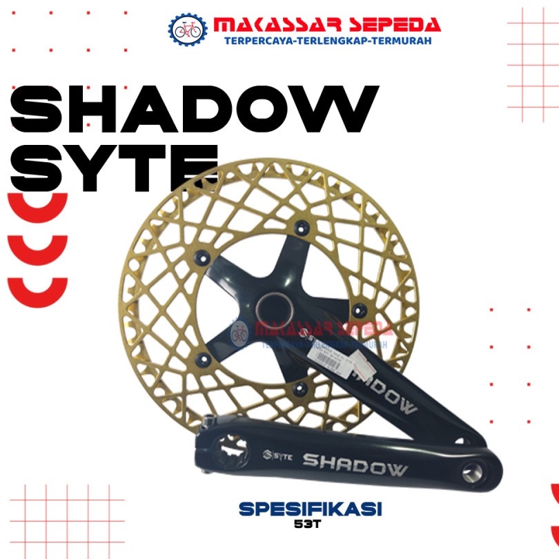CLEARANCE SALE CRANKSET SYTE SHADOW 53T
