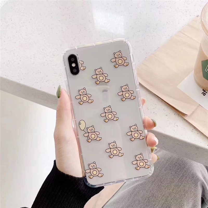 Teddy Bear anticrack case iphone samsung grandprime a20