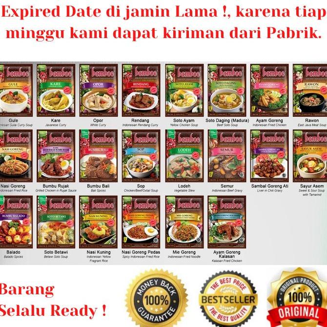 

Bumbu Instan Bamboe All Variant, di Jamin Expired Masih Lama !