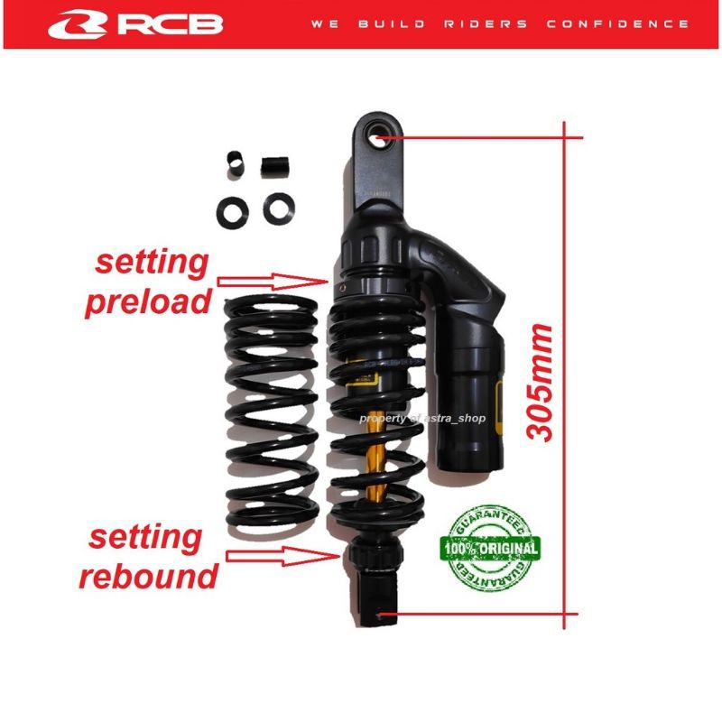 SHOCKBREAKER RCB VS BLACKSERIES/VARIO125/150FI/BEAT/SCOPPY/GENIO/MIO/SPACY/FINO/XRIDE/SOULGT