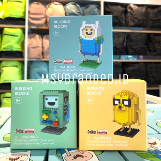 Building Blocks Adventure Time MINISO untuk 6+ MAINAN ANAK JAKE BMO FINN