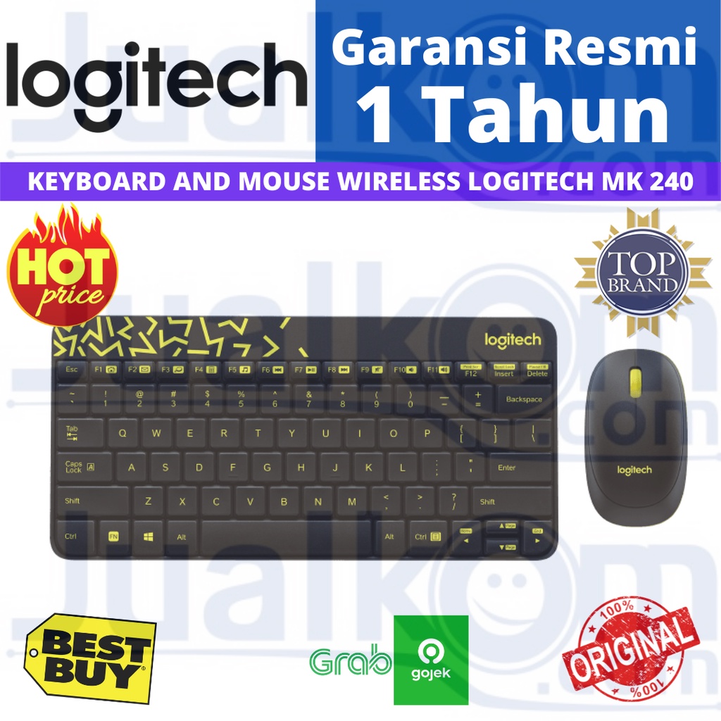 Logitech Keyboard Mouse MK240 Resmi