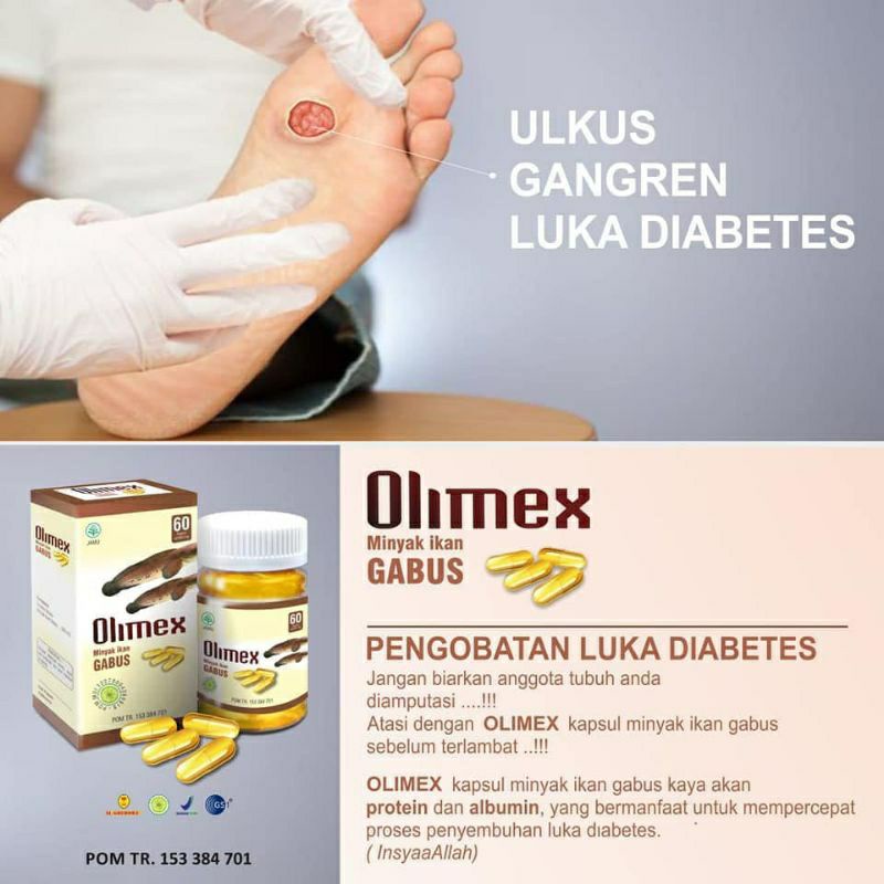 Kapsul Olimex Original Minyak Ikan Gabus