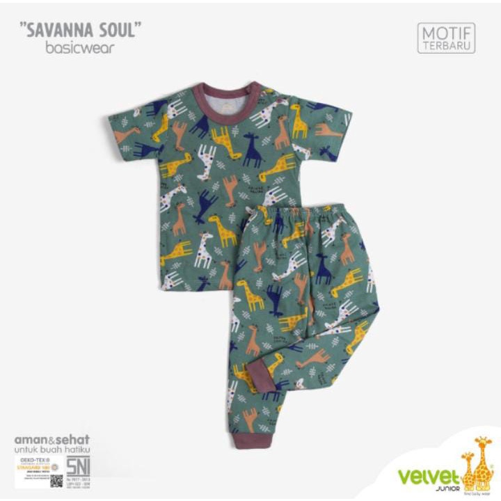 Velvet Junior Dreamwear Oblong Pendek - Panjang - Series Savana Soul