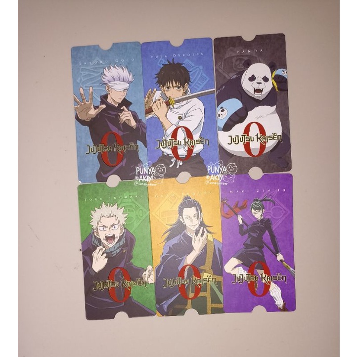 COLLECTIBLE TICKET JJK JUJUTSU KAISEN 0 SET CGV