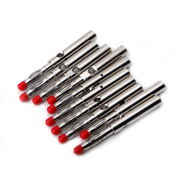 zzz 10 Sets 4mm Male Sheath Stackable Banana Plug Wire Solder Connector