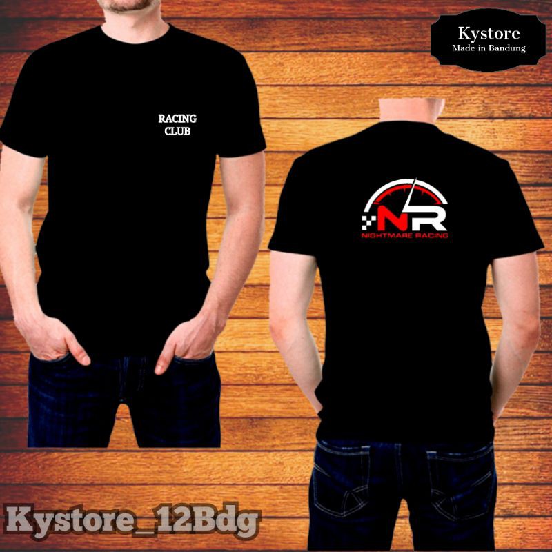 kaos motor racing club size s sampai xxl