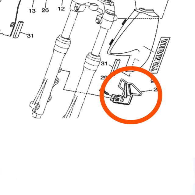 Klem Selang Rem Depan Original Yamaha F1zr F1z Vega Lama Jupiter