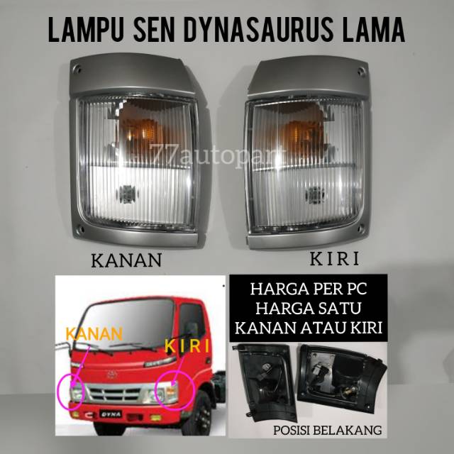 Lampu sen samping dynasaurus lama