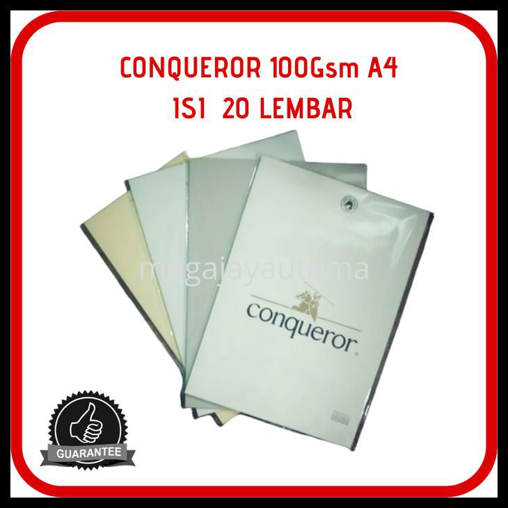 

PAKET HEMAT KERTAS CONQUEROR LAID 100 GR A4 - 20 SHEET !!!!!