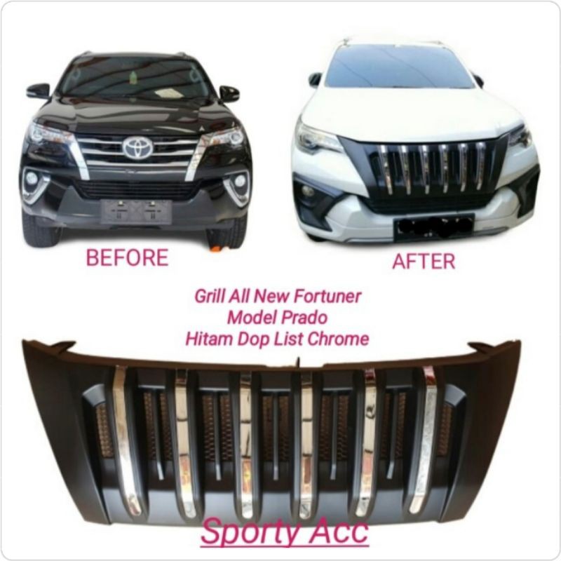 Griil Fortuner All New 2016 ON Model Prado