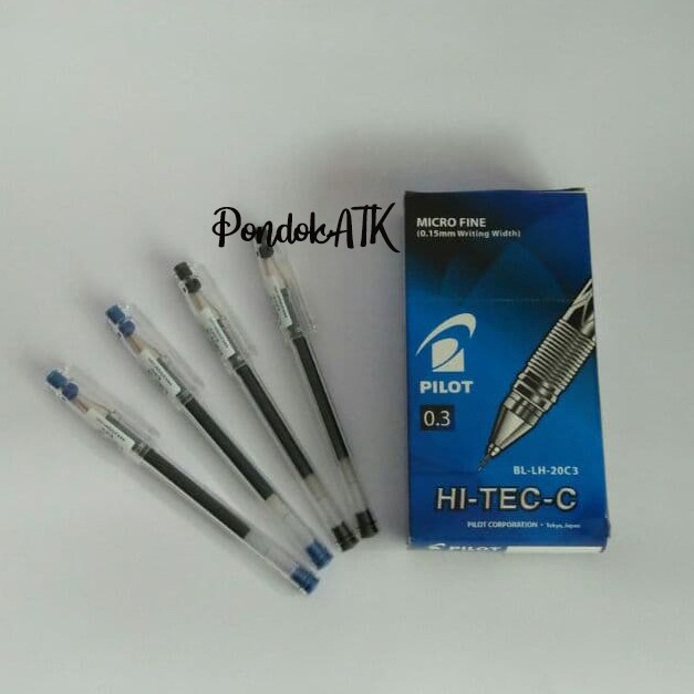 

Pilot Hi-Tec -C 0.3mm / Bulpen Makna Hitam Biru Ecer