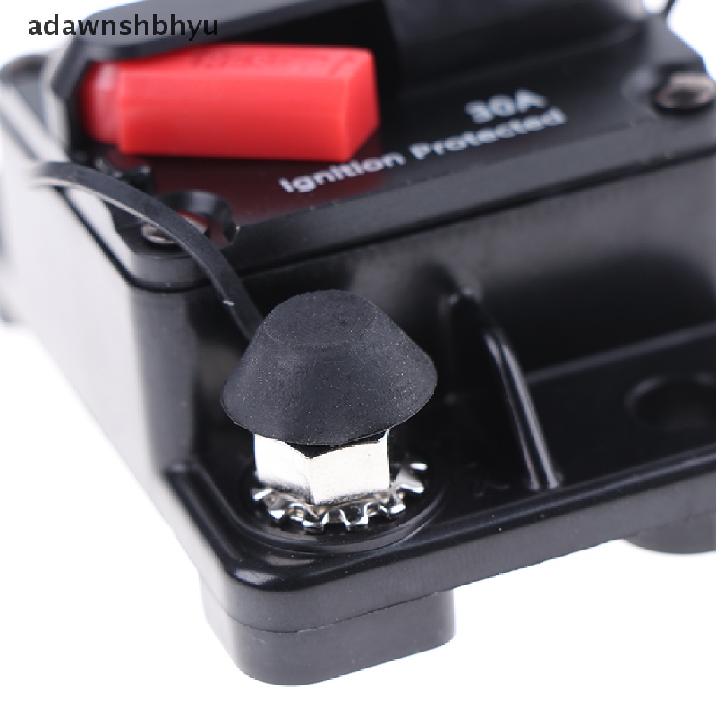 Adawnshbhyu AMP Circuit Breaker Fuse Reset 12-42V DC Mobil Perahu Auto Waterproof