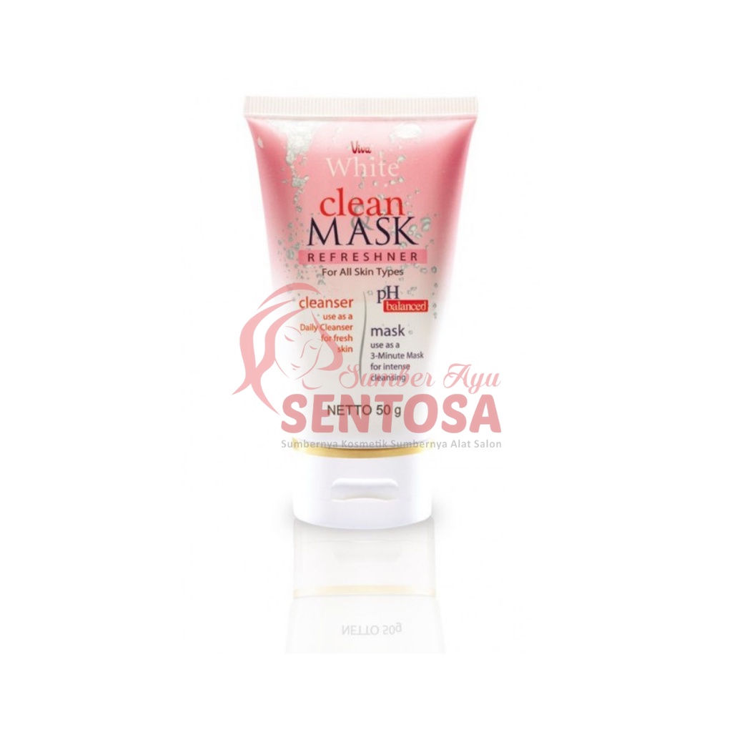 VIVA WHITE CLEAN MASK REFRESHNER 50GR