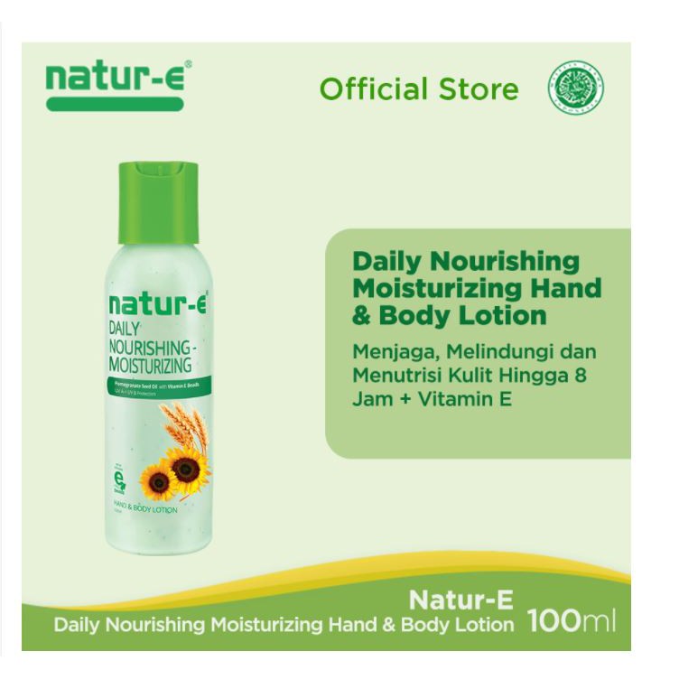 [BPOM] Natur-E 100IU Daily Nourishing Moisturizing Hand Body Lotion 100ml 100% Original