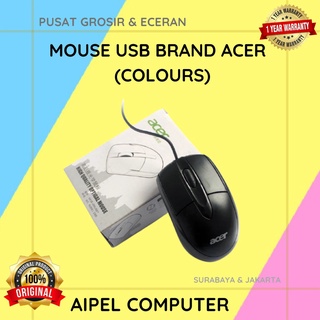 ACER | MOUSE USB BRAND ACER (COLOURS)