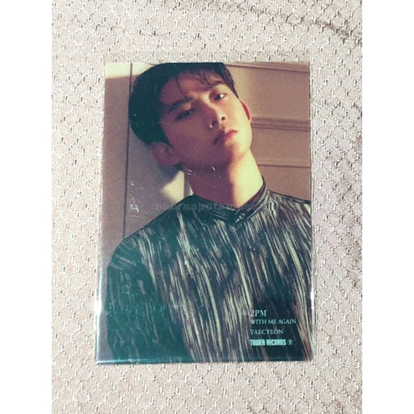 OFFICIAL Pre-Order Benefit With Me Again Photocard Taecyeon 2PM