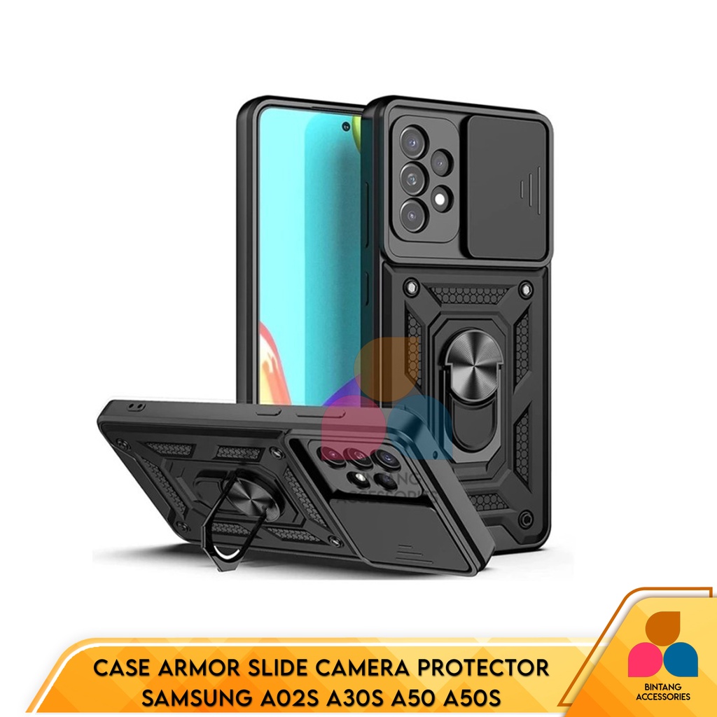 Case Armor Slide Camera Protector Samsung A02s A30s A50 A50s