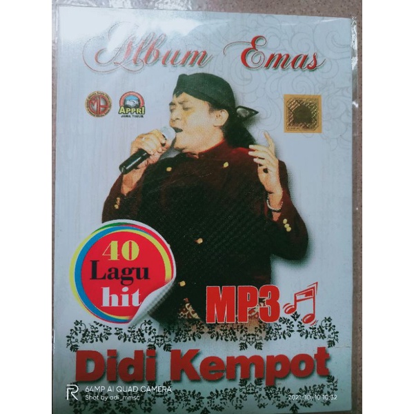 GRATIS ONGKIR - CD MP3 audio original 40 lagu best of the best Didi kempot