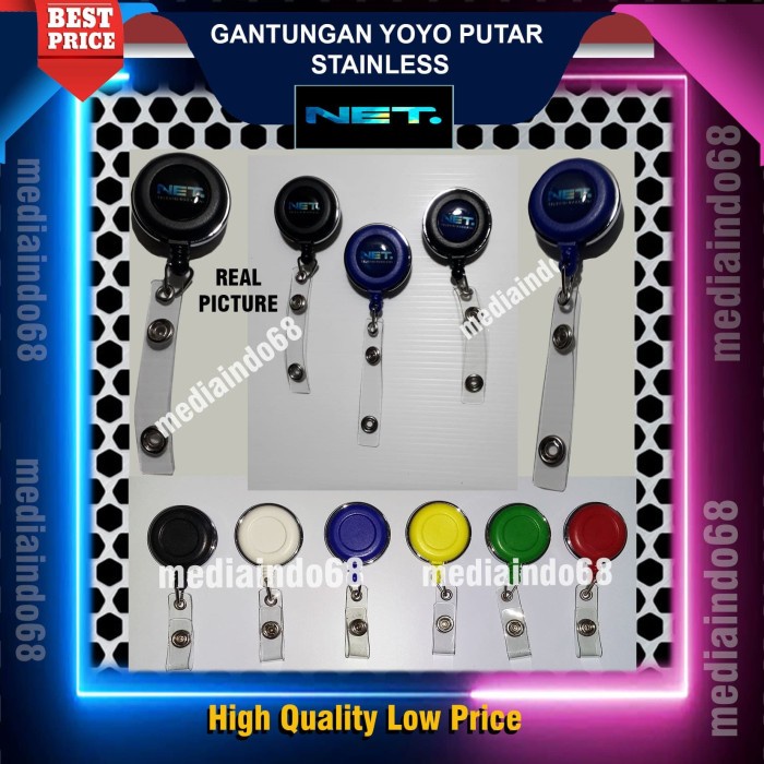 

Aman Yoyo Gantungan Id Card Putar Stainless-Logo Net Tv Promo