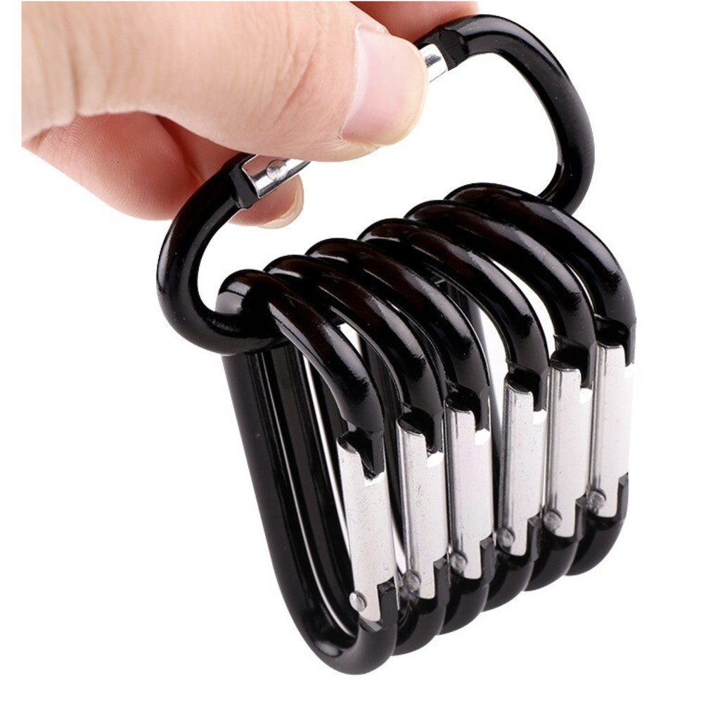 MurmerOfficial  R527 Gantuan Simple Murah Carabiner Karabiner Gantungan Kunci Aluminium Alloy