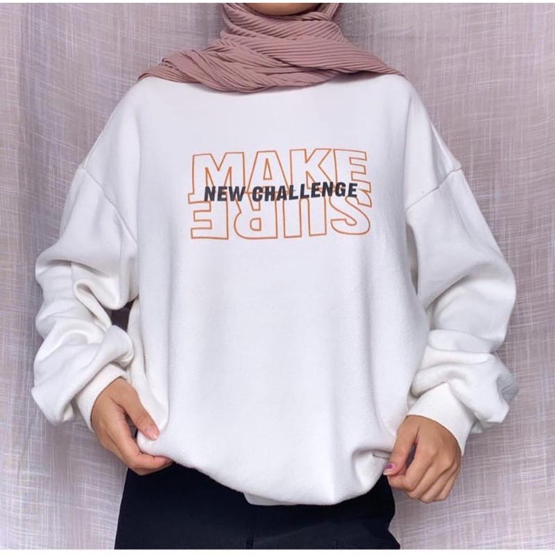 MAKE SURE SWEATER UNISEX - ATASAN TEBAL PREMIUM