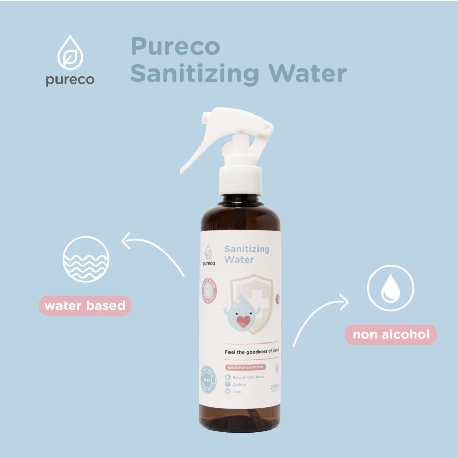 Pureco Sanitizing Water 250ml - Sanitizer Aman non Alkohol 250 ml