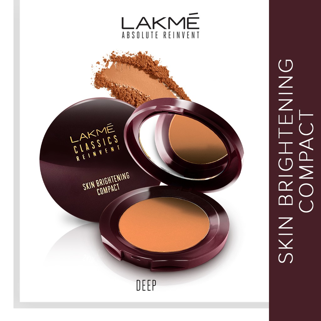 Lakme Make Up Bedak Skin Brightening Compact Powder Deep Classic Bedak Padat