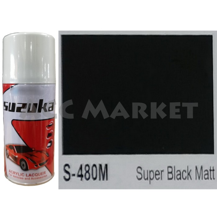 Pilox Suzuka Pilok Pylox Hitam Doff Super Black Matt S480m