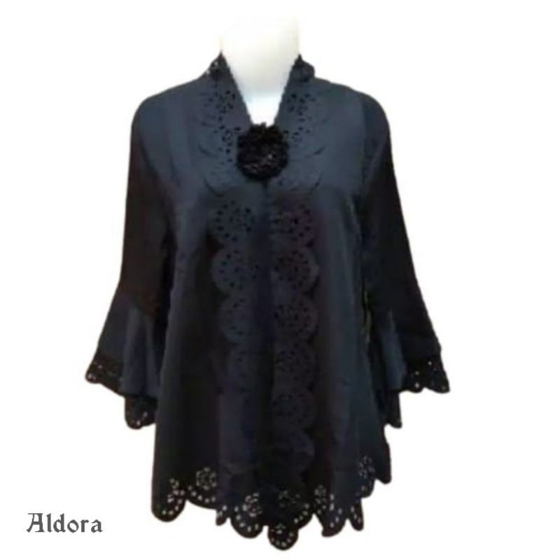 Atasan Kebaya Encim Modern Laser Cut Tangan Terompet-1
