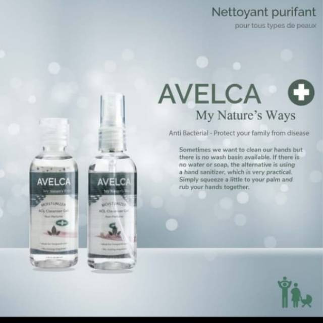 JUAL MIRAH!!!! Avelca my nature's way hand sanitizer 60ml