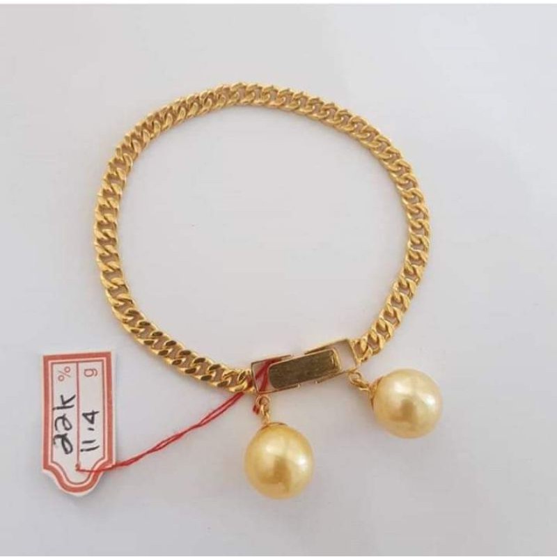 gelang emas 916 mutiara laut lombok