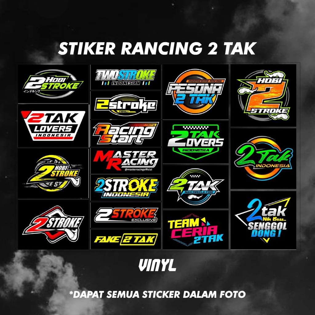 [COD] STICKER PACK RACING 2 TAK  | STICKER PACK Hologram murah Racing