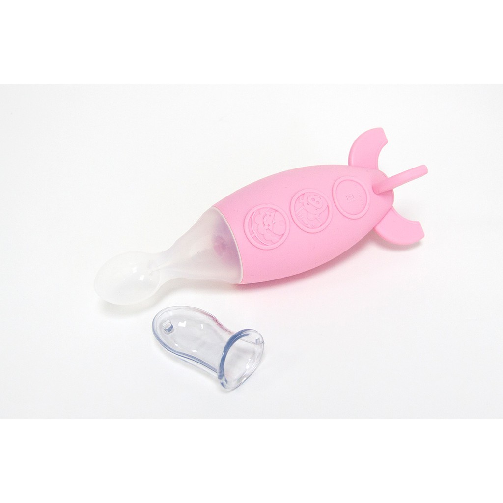 Marcus&amp;Marcus (With Lid) Baby Feeding Spoon Dispenser Rocket / marcus / marcus food feeder