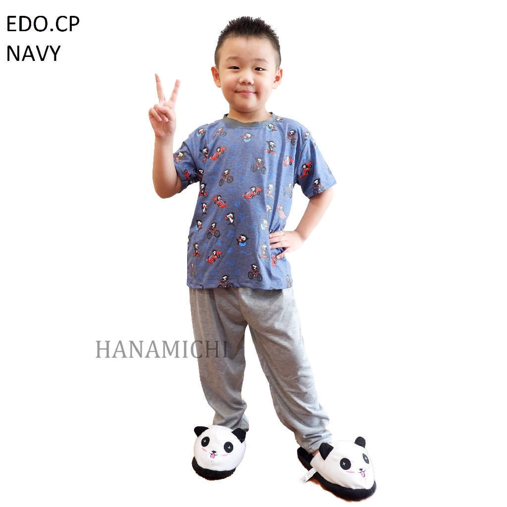 Hanamichi EDO.CP Baju Tidur Anak Lengan Pendek