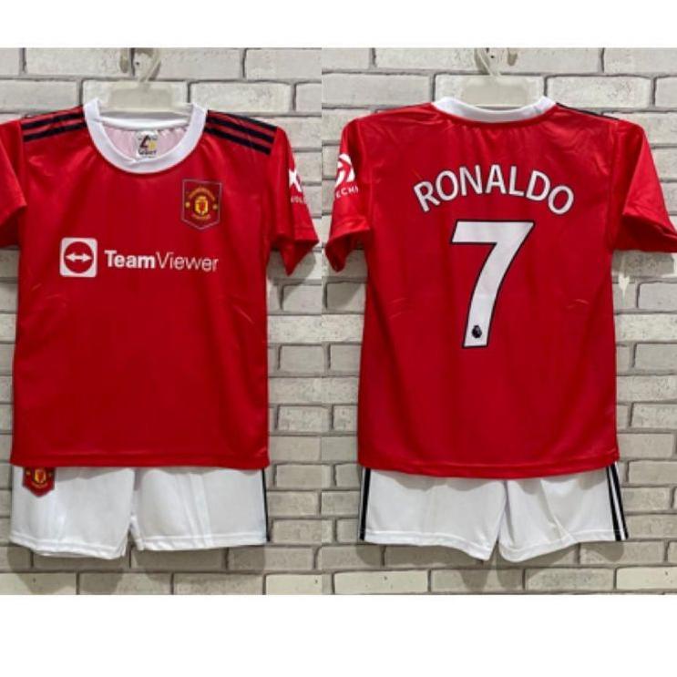 [PROMO HHJ93] ALFIYAH ~ SETELAN BAJU BOLA ANAK MU PSG REAL MADRID ,MESSI RONALDO, Laris