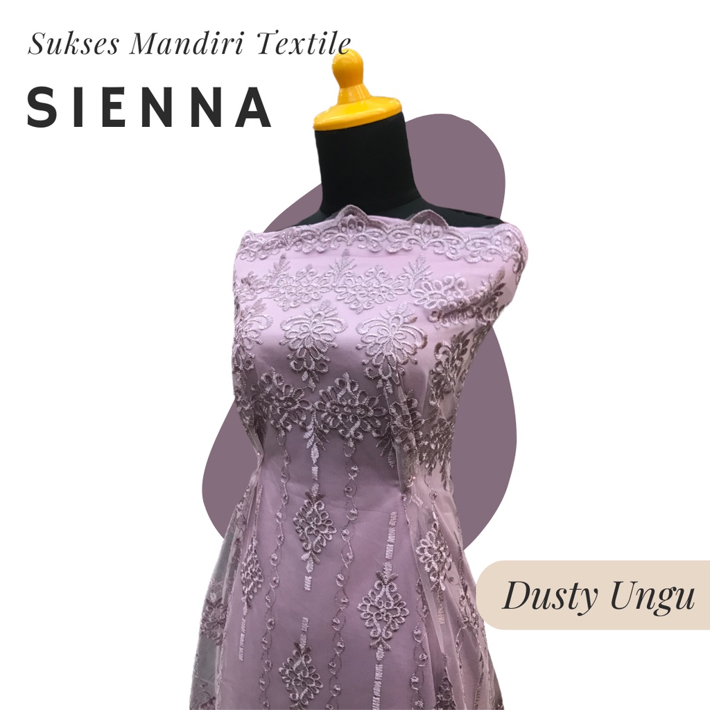 [SIENNA] Brokat Brukat Tile Joko Tribal Sumba Premium Mewah Warna Dusty Ungu Lilac | Harga ½ meter =