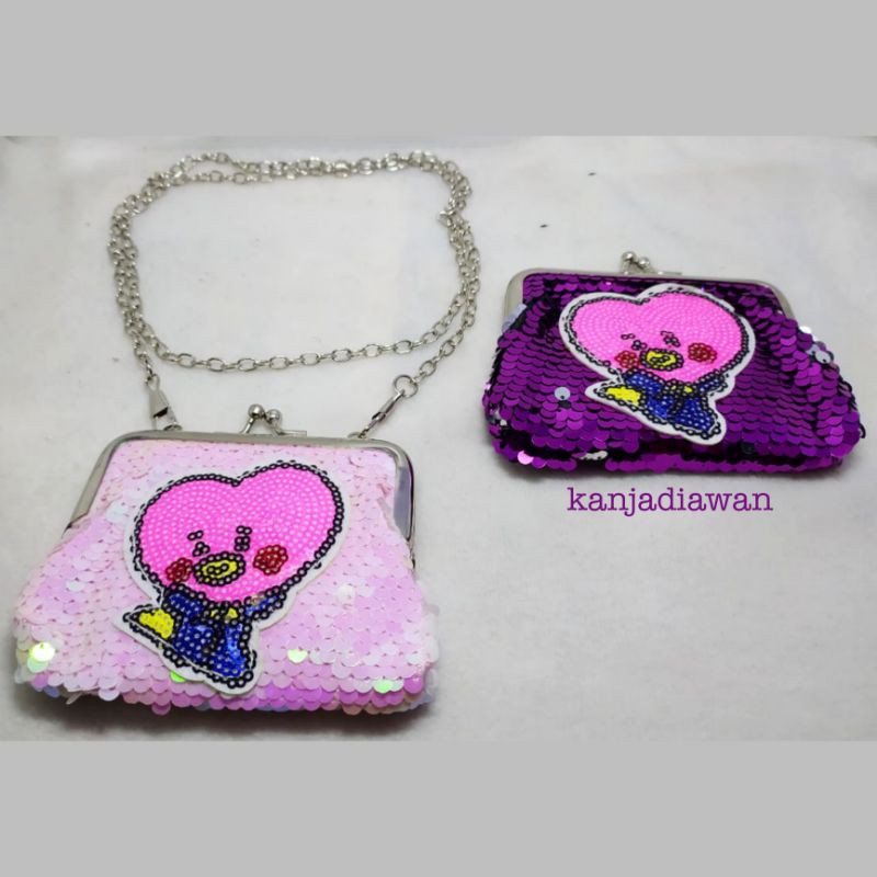 Dompet Sequin BT21 Tas BTS