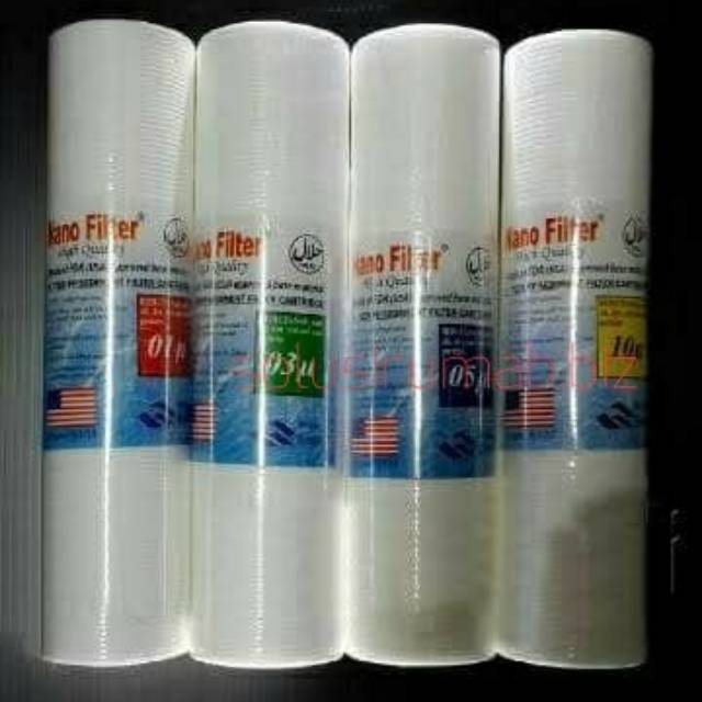 FILTER CARTRIDGE PP 10&quot; USA SEDIMEN NANO DESIGN (ukuran pilih di variasi ya)