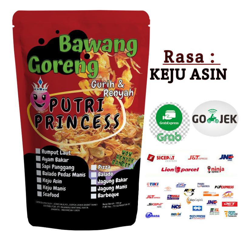 

bawang goreng Putri princes rasa Keju Asin