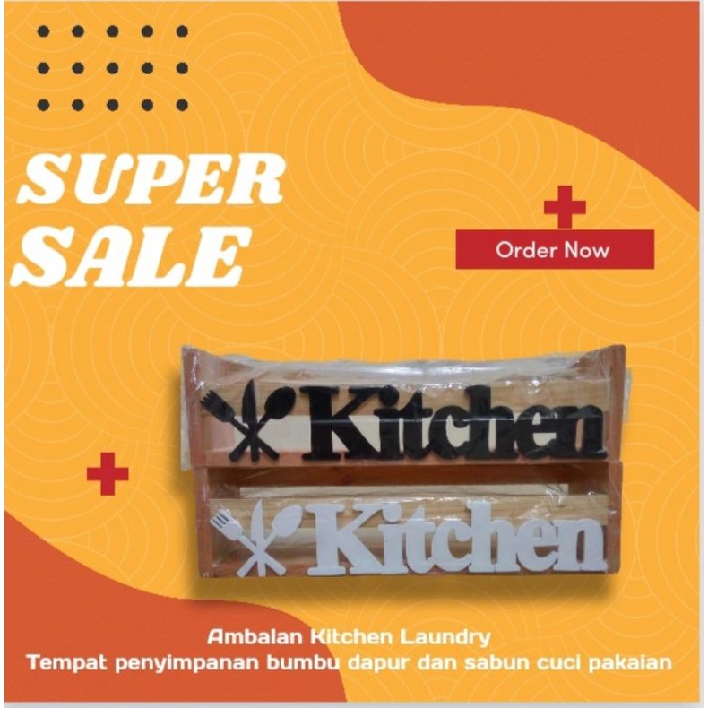 Rak bumbu dapur rak bumbu kayu rak kitchen rak dinding ambalan dapur