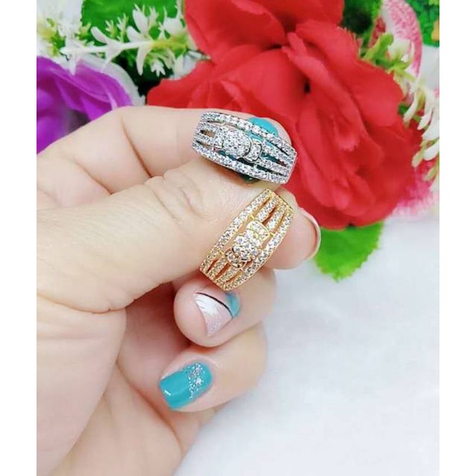 Cincin Permata Fashion 02 Lapis Emas