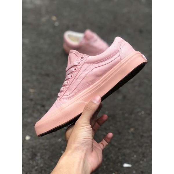 Sepatu Vans Old Skool Women Peach Pink BNIB