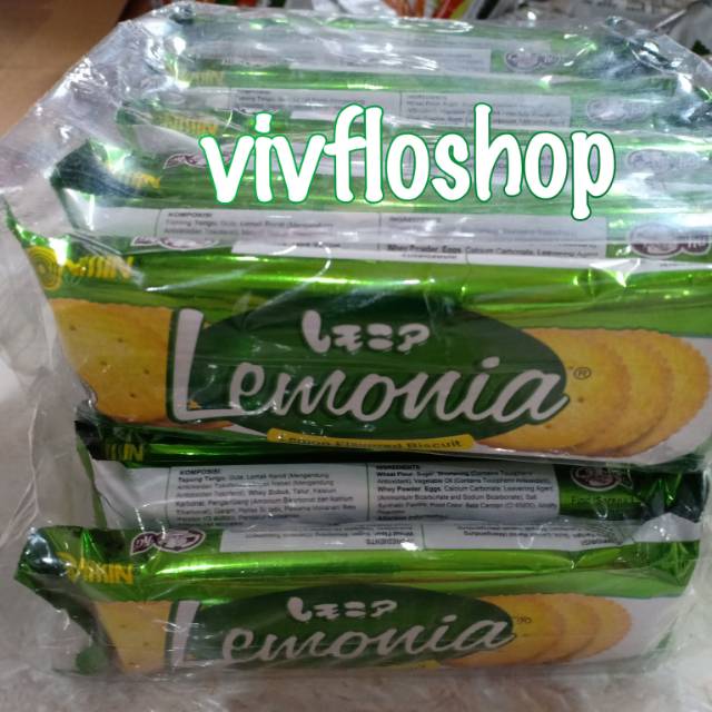 

Biskuit Lemonia Lemon Original Kemasan isi 10 sachet