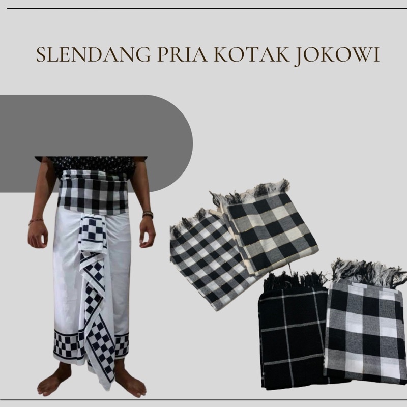 slendang rajut | slendang kotak | slendang pria jokowi | slenteng bali | slendang bali