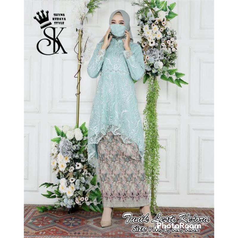 Kebaya Lesty Kejora / Kebaya Tunik Brukat Modern / Kebaya Wisuda / Kebaya Pesta / Kebaya Kondangan / Kebaya Kekinian